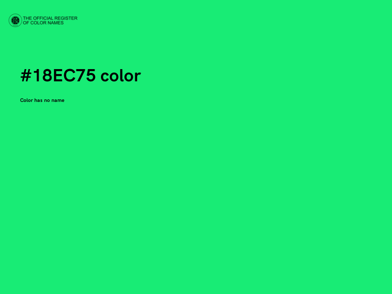 #18EC75 color image