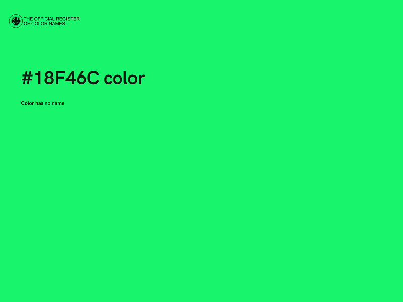 #18F46C color image