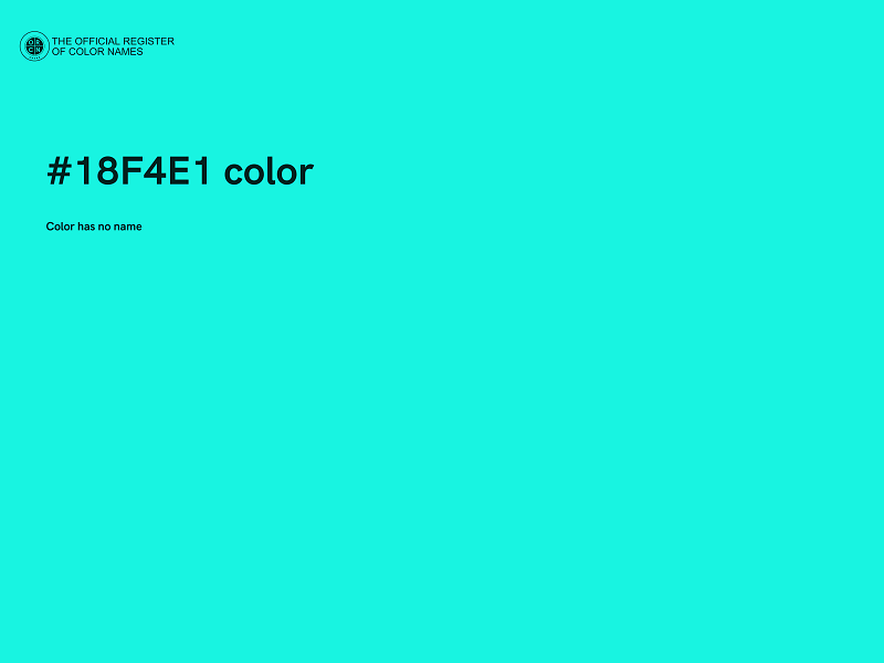 #18F4E1 color image