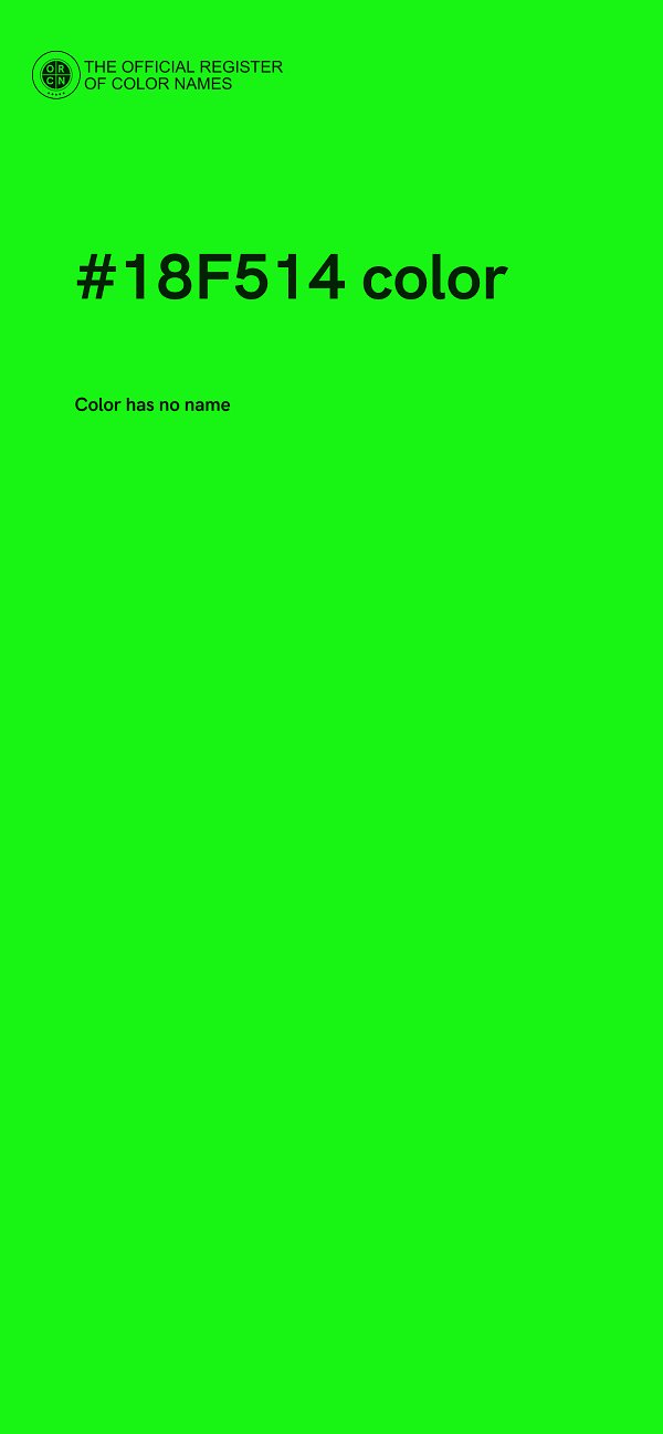 #18F514 color image