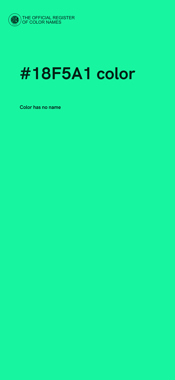 #18F5A1 color image