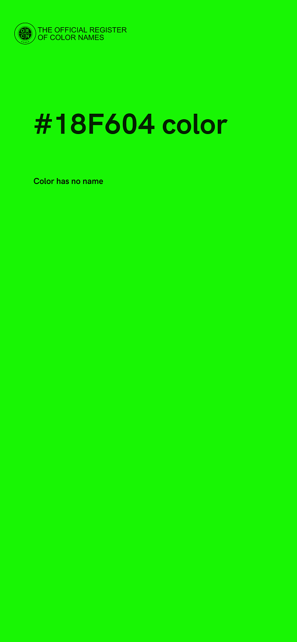 #18F604 color image