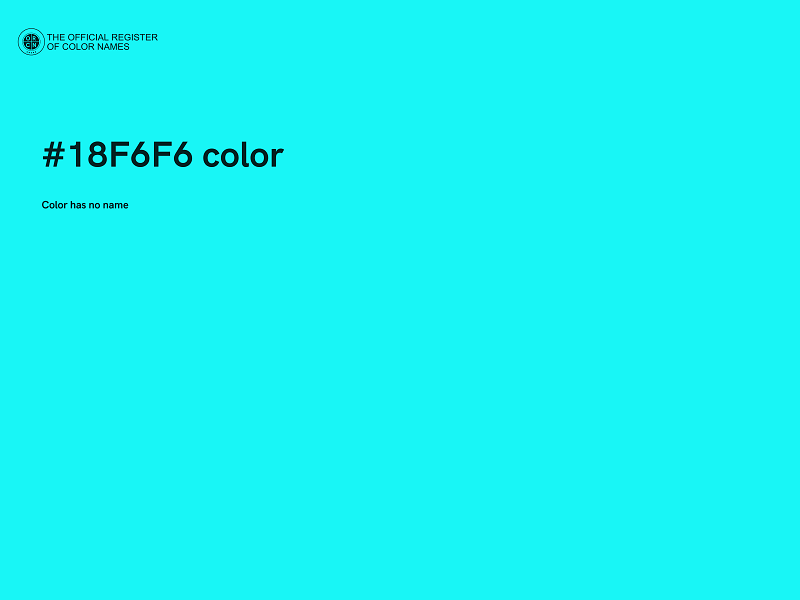 #18F6F6 color image