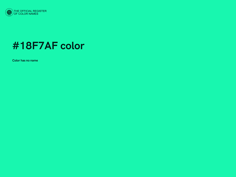 #18F7AF color image