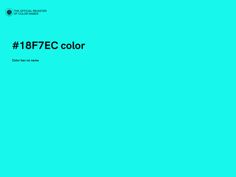 #18F7EC color image