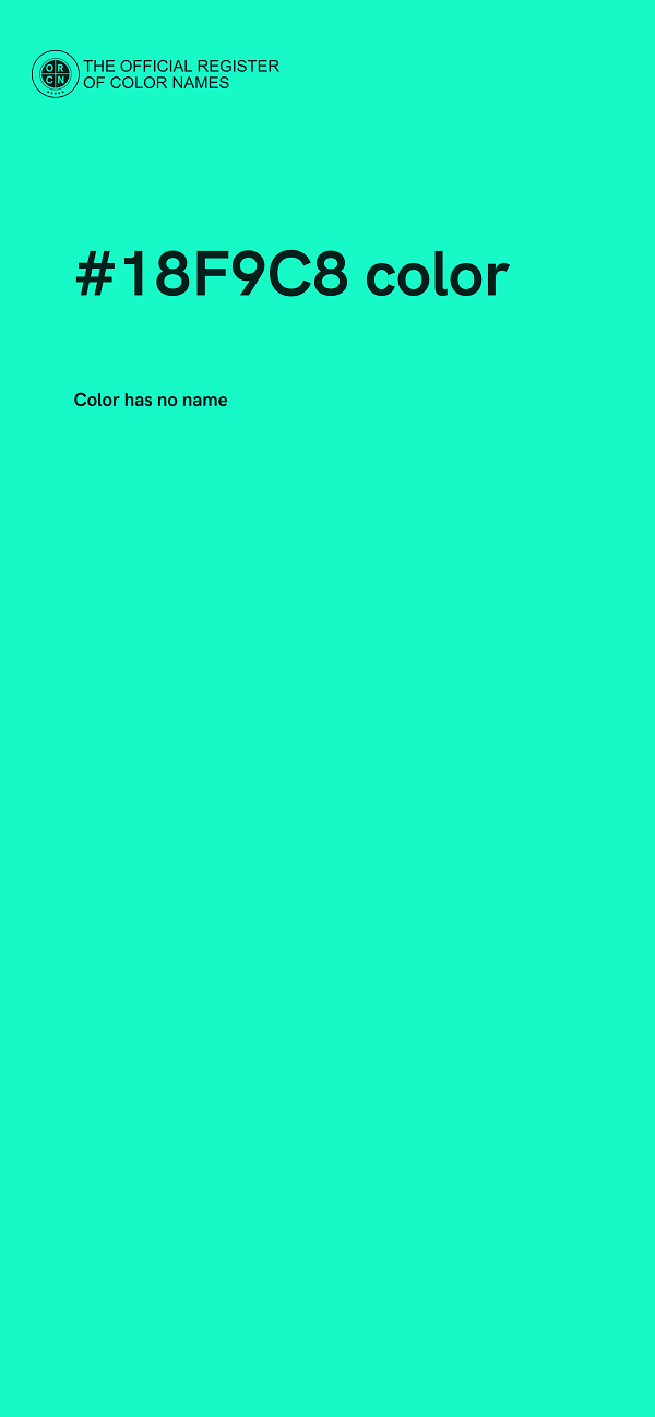 #18F9C8 color image