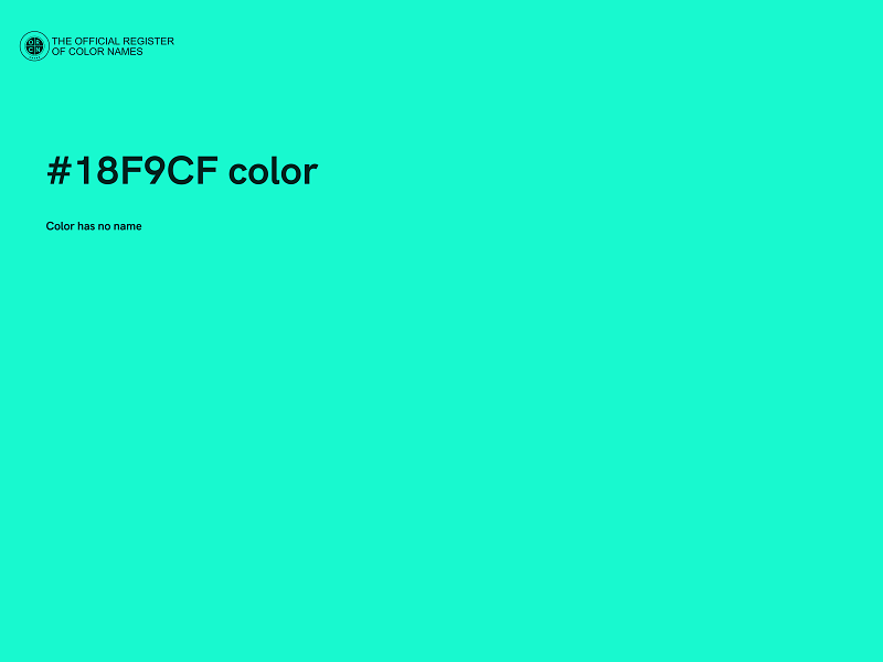 #18F9CF color image