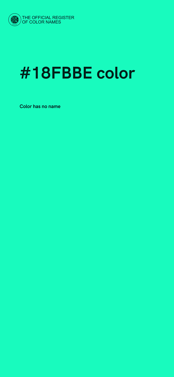 #18FBBE color image