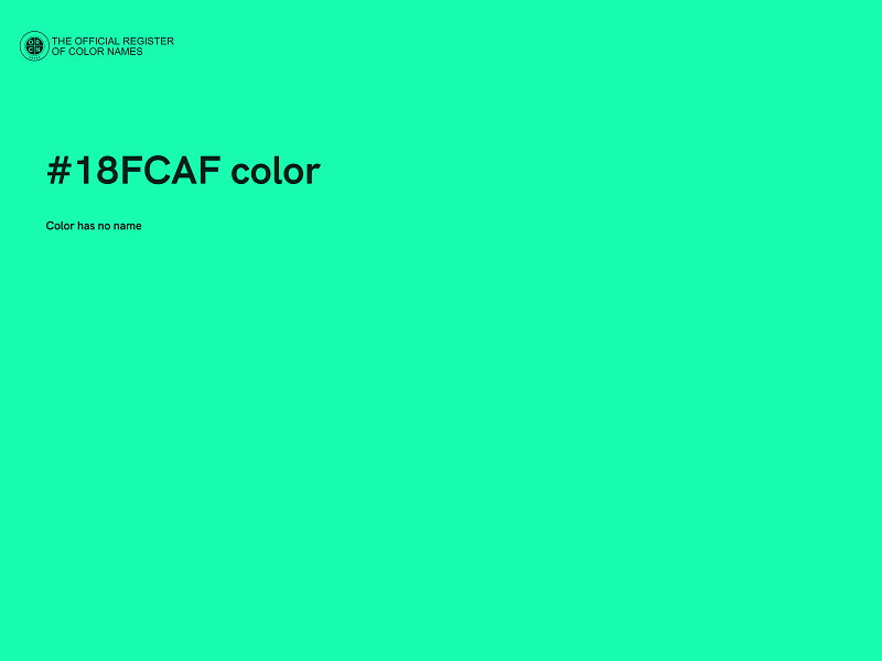 #18FCAF color image