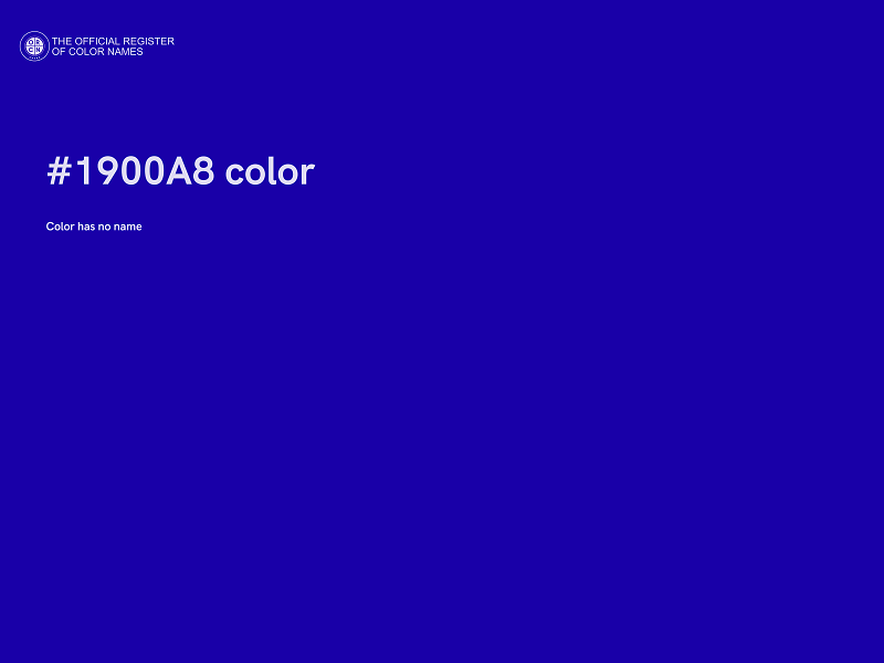 #1900A8 color image