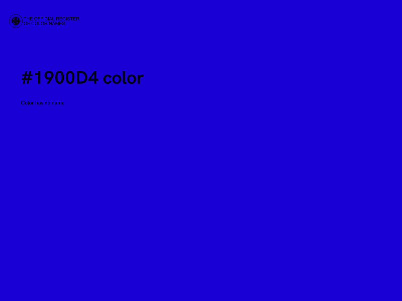 #1900D4 color image