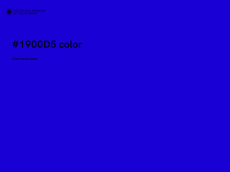 #1900D5 color image