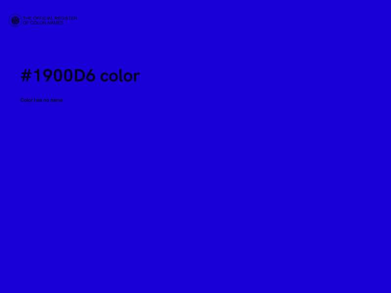 #1900D6 color image