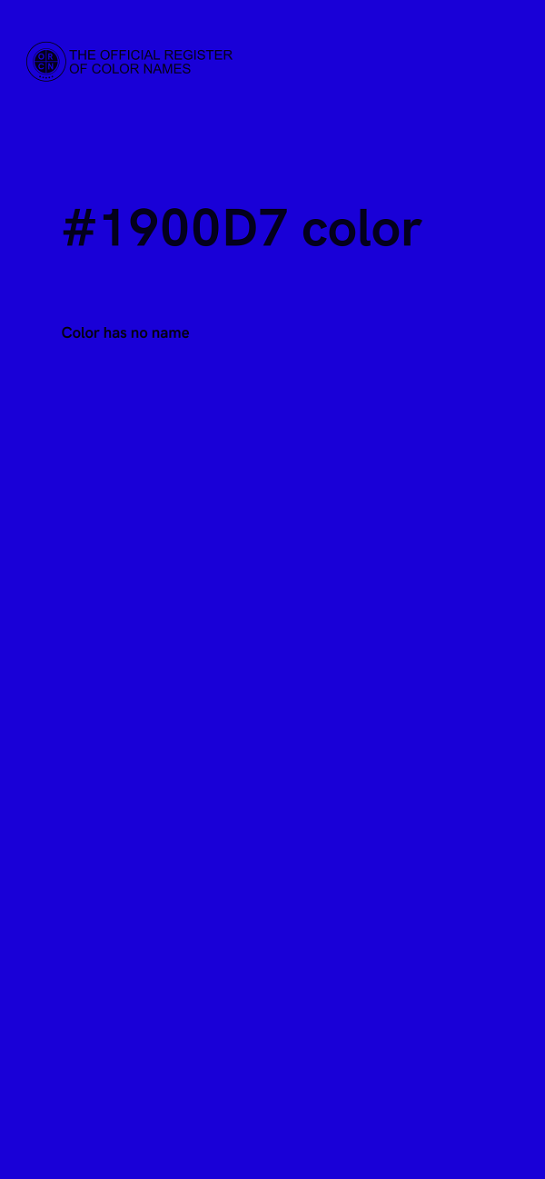 #1900D7 color image