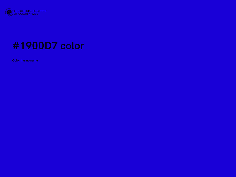 #1900D7 color image