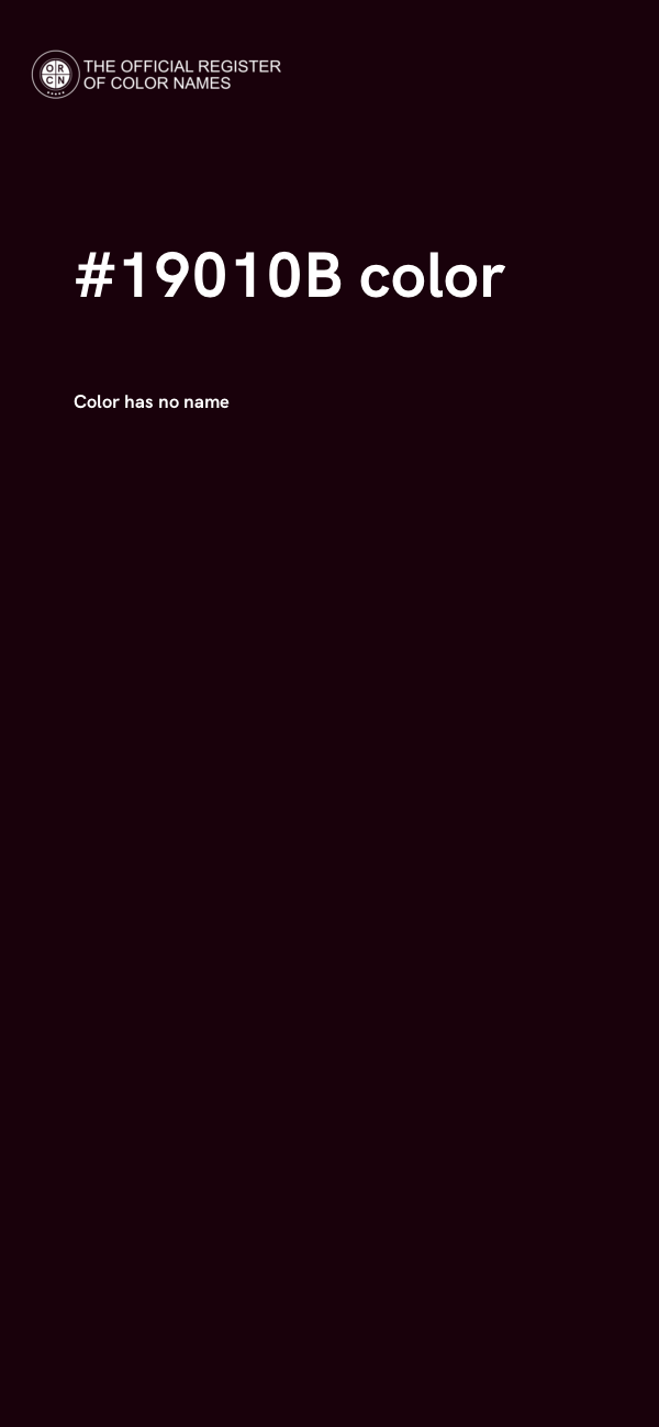#19010B color image