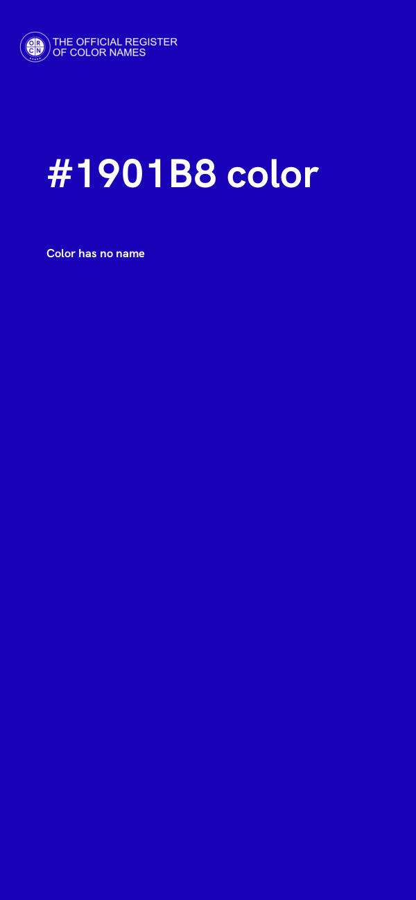 #1901B8 color image