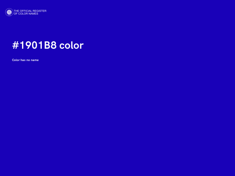 #1901B8 color image