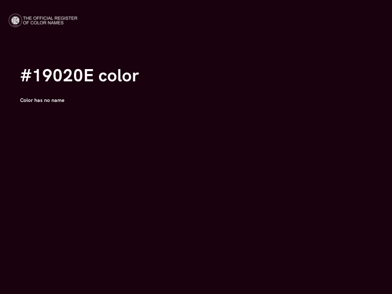 #19020E color image