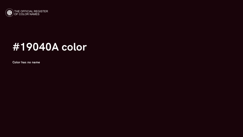 #19040A color image