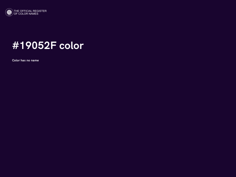 #19052F color image