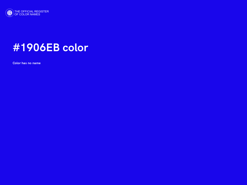 #1906EB color image
