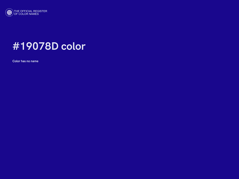 #19078D color image