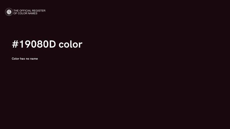 #19080D color image
