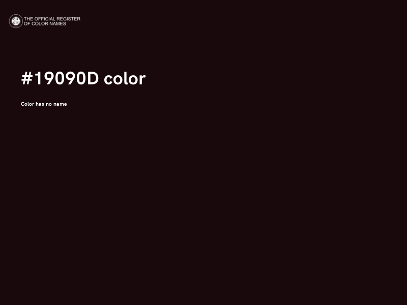 #19090D color image
