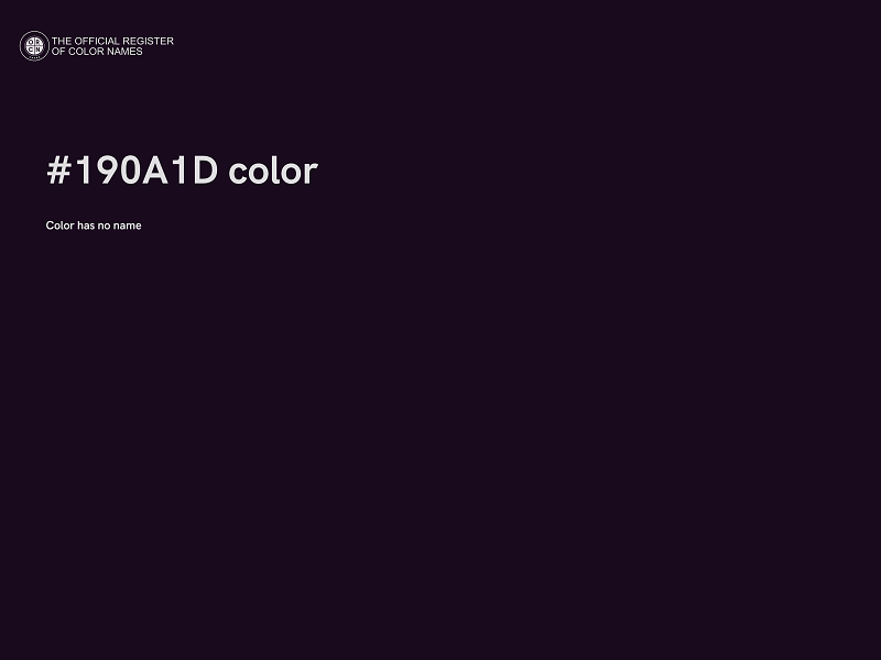 #190A1D color image