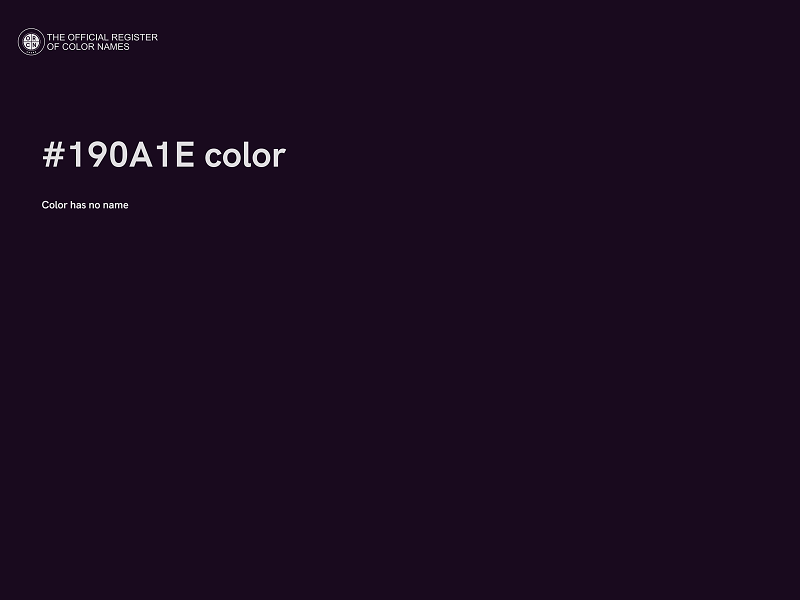 #190A1E color image