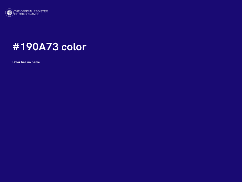 #190A73 color image