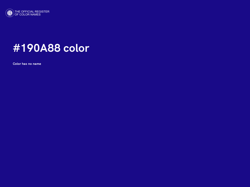 #190A88 color image