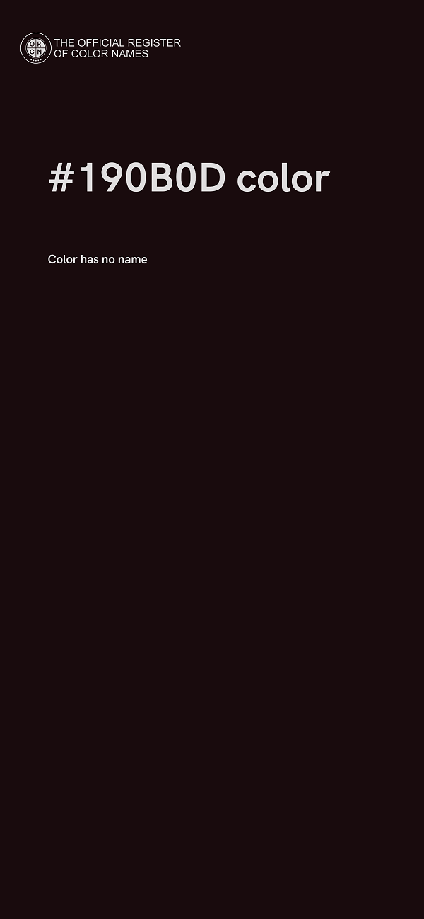 #190B0D color image