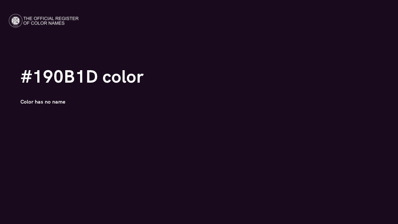 #190B1D color image