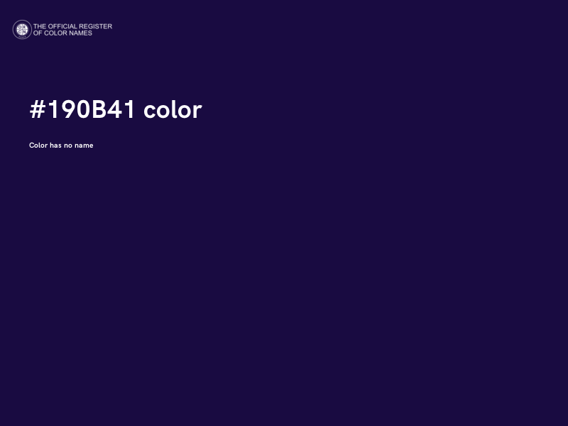 #190B41 color image