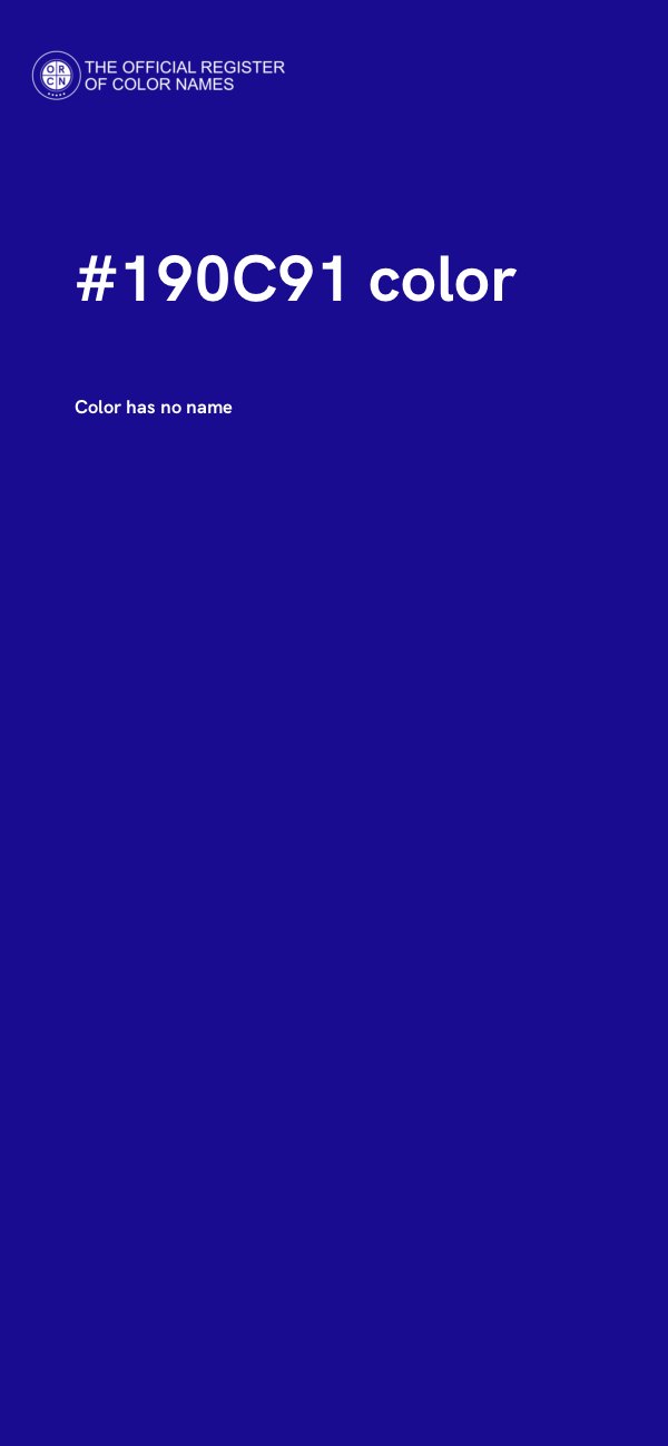 #190C91 color image