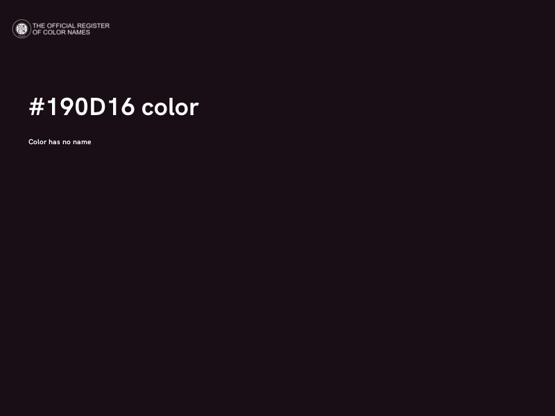 #190D16 color image
