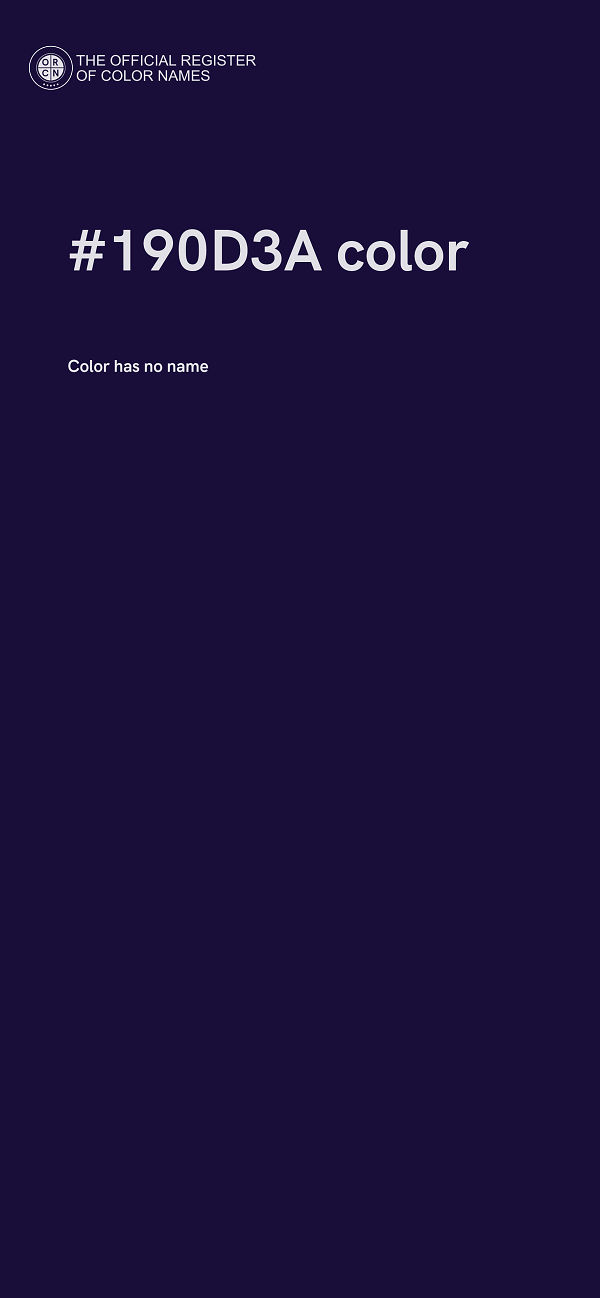 #190D3A color image