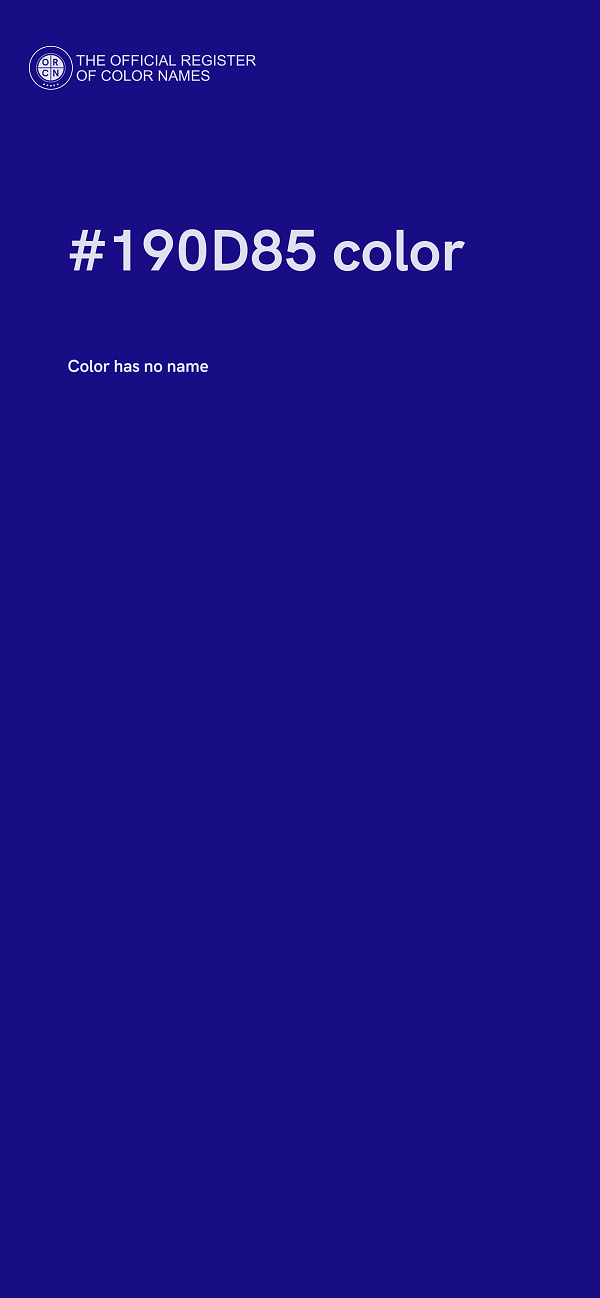 #190D85 color image