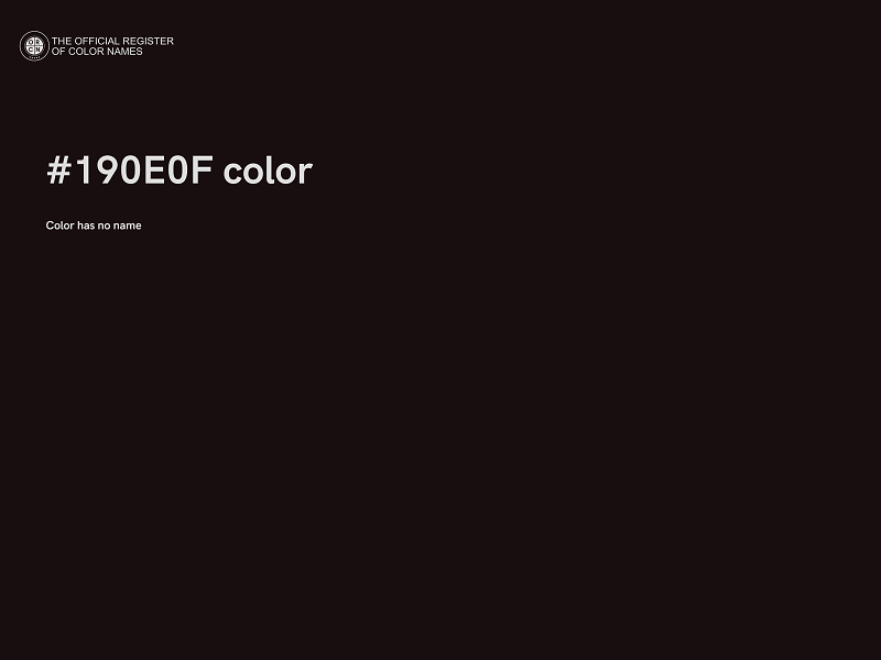 #190E0F color image