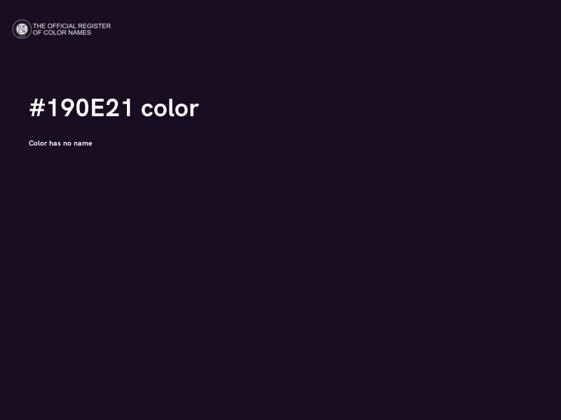 #190E21 color image