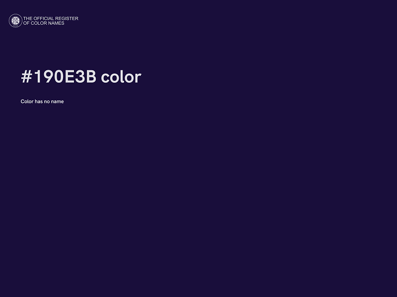 #190E3B color image