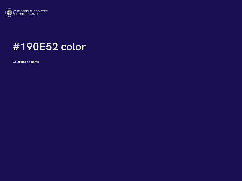 #190E52 color image
