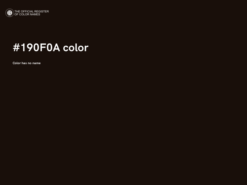#190F0A color image