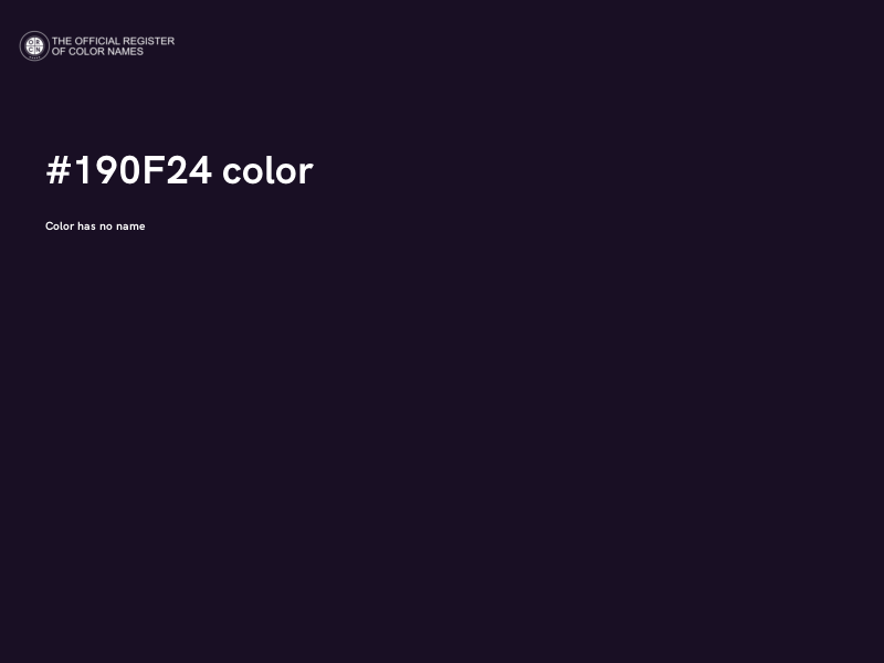 #190F24 color image