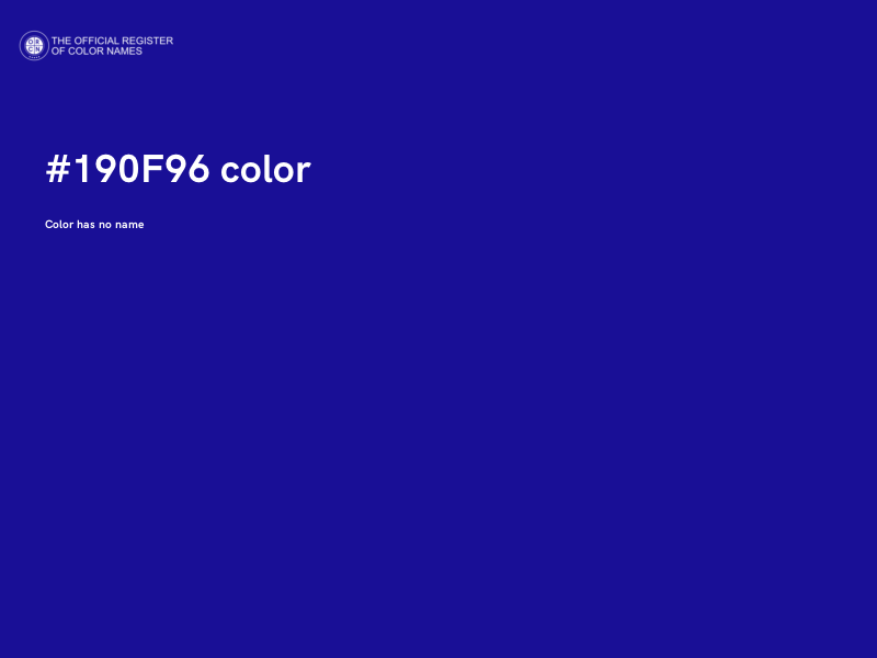 #190F96 color image