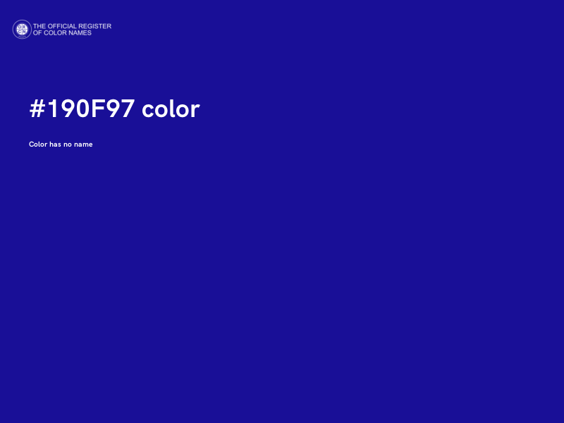 #190F97 color image