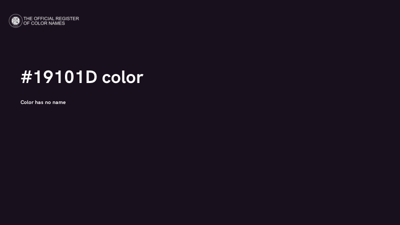 #19101D color image