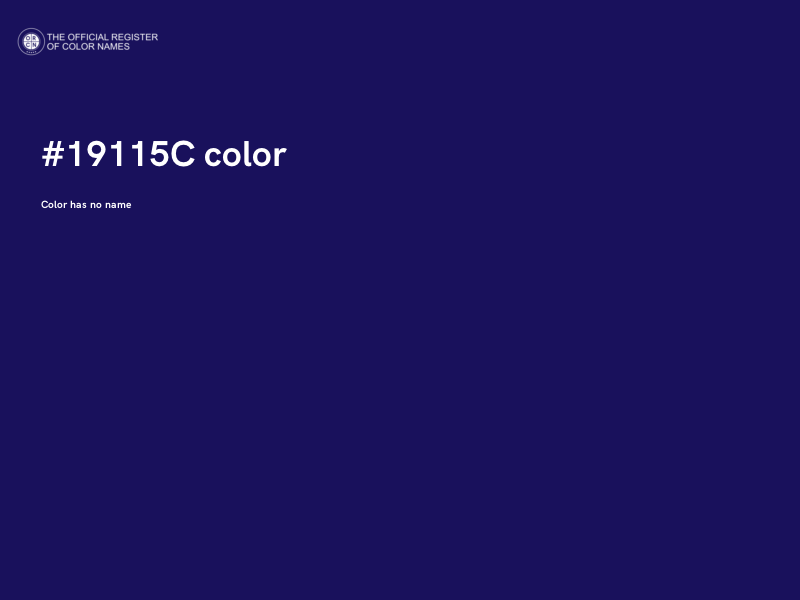 #19115C color image